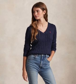 Polo Ralph Lauren para mujer. 211971870004 Jersey Kimblery marino (M), Casual, Algodón