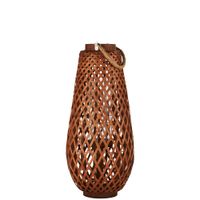 farol de bambu y madera de abeto