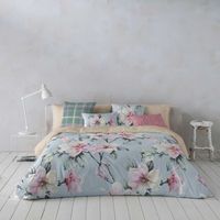 icehome - funda nordica estampada cama 180 - algodon extrasuave - incluye 1 o 2 fundas de almohada - emilia
