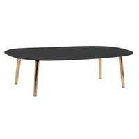 mesa centro hierro 122x60x30 rugoso negro