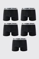 pack de 5 boxers man negro