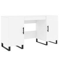 escritorio madera de ingenieria blanco 140x50x75 cm vidaxl