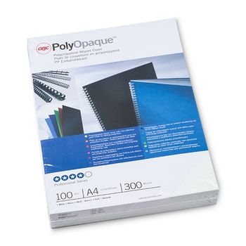 GBC IB386817 Tapas de encuadernacion PolyOpaque | 300 micras | blanco | 100 unidades