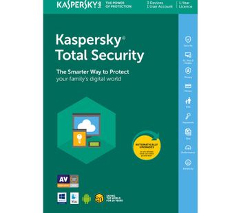 KASPERSKY Total Security 2018 - 1 year for 3 devices