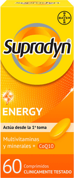 Supradyn Energy Vitaminas, Minerales, Energía y Vitalidad 60 Comprimidos