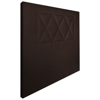 Cabecero Tapizado Ares| Cabezal Acolchado | Tapizado En Polipiel De Alta Gama | Color Chocolate | Medida: 110x110x5cm (cama 105 Cm)