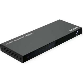 Switch de Video Roline 5x1 HDMI 4K60 con Control Remoto