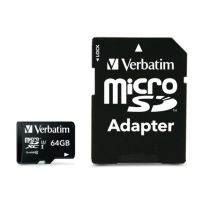 tarjeta de memoria verbatim pro 64 gb microsdxc uhs clase 10