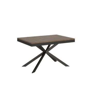 Mesa Extensible 90x120/224 Cm Plaker Evolution Nogal Estructura Antracita
