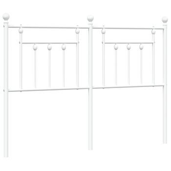 Cabecero，cabecero De Cama，panel De Cabecera De Metal Blanco 150 Cm