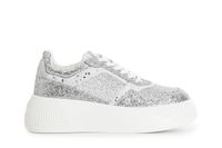 zapatillas deportivas con inserciones de glitter multi silver