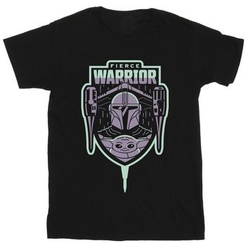 Disney Camiseta manga larga The Mandalorian Fierce Warrior para niña