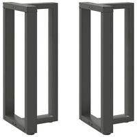 patas de mesa bar forma t 2 uds  patas para mesa acero antracita 40x35x91-92cm