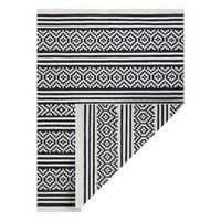alfombra twin 22996 geometrica rayas algodon doble cara flecos ec 120x170 cm