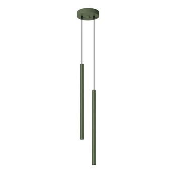 Lámpara colgante vacu verde , 2 luces