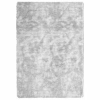 alfombra de pelo largo navarra gris plateado 160x230 cm vidaxl