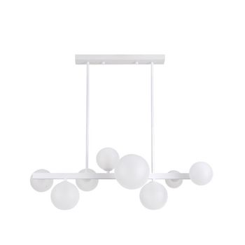 Lampara de techo alargada Lozolla 8xg9 Blanca