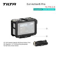 tilta para dji osmo action 5 pro43 jaula de camara completa con zapata fria permite intercambios rapidos de bateria ta-t72-a
