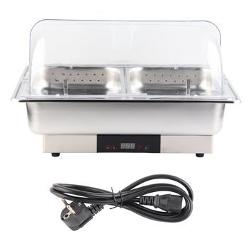 Calentador Eléctrico Buffet, 9l, Temp. Visual, Tapa Transp., 220v Ue