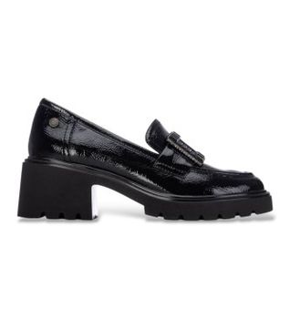 Xti para mujer. 14622901-NEGRO Zapatos 146229 negro (38), 5 a 8cm, Hebilla, Casual, Clásico, Charol