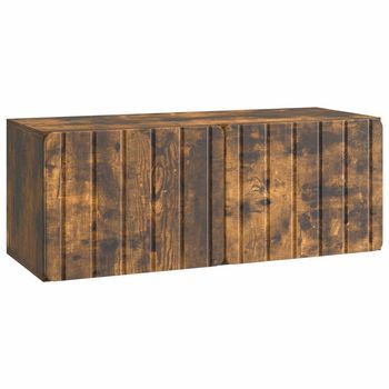 Mueble De Tv De Pared 78,5 X 31 X 30 Cm Roble Ahumado Vidaxl