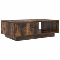 mesa de cafe - mesa de centro - mesa baja roble ahumado 95 x 55 x 31 cm madera de ingenieria