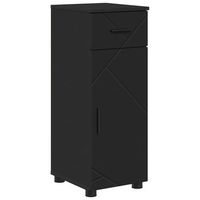 gabinete de bano negro 30 x 35 x 80 cm vidaxl