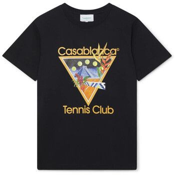 Casablanca Camiseta T-SHIRT TENNIS CLUB ICON BLACK para hombre