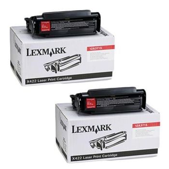 Original Multipack Lexmark X422 Printer Toner Cartridges (2 Pack) -12A3715