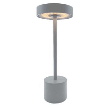 Lámpara De Mesa Táctil Inalámbrica H30cm Roby