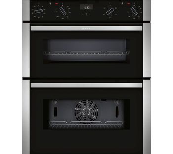 NEFF J1ACE2HN0B Electric Built-under Double Oven - Stainless Steel, Stainless Steel