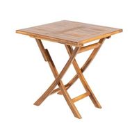 mesa exterior teca cuadrada 70 cm madera teca grado a medidas 70x70x76 cm tratamiento al agua aplicado mesa para terraza de teka mesita plegable de balcon