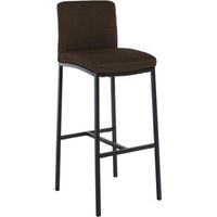 taburete de bar freeport tela marron 47x43x111 cm clp