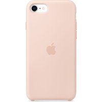 apple iphone se silicone case - pink sand pink