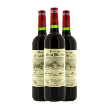 Les Caves Fleury Vino Tinto Ermitage Saint-vincent Bordeaux Crianza 75 Cl 13% Vol. (pack De 3 Unidades)