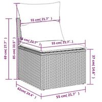 conjunto de sofas de exterior con cojines combinacion de 13 piezas