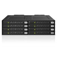 rack icy dock mb998v4p-b para 8 ssd nvme u2u3 pcie 40 525 metalico