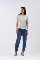 blusa con mangas murcielago cortas plaster