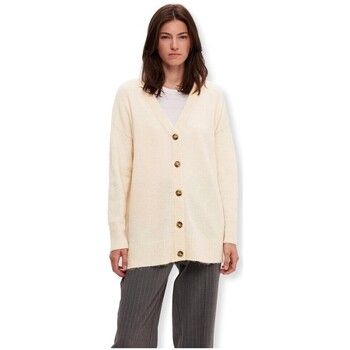 Selected Chaqueta de punto W Noos Maline Long L/S - Birch para mujer