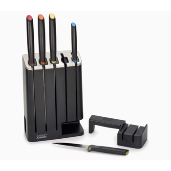 Set De Cuchillos Joseph Joseph Elevate Slimblock 5 Piezas Con Afilador