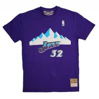 camiseta karl malone utah jazz - mitchell  ness nn morada