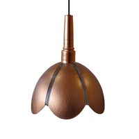 lampara de suspension  de metal cobre d25 cm