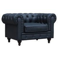 sillon chesterfield aliza - negro