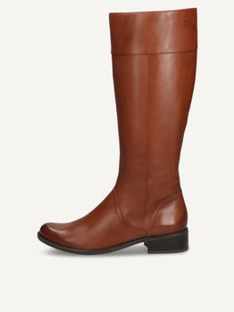 CAPRICE Boots, brown, made of Leather with Block heel, Size 41