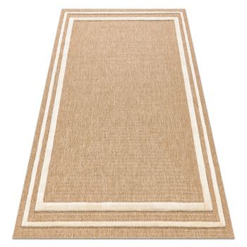 Spark 0687a Alfombra Beige / Crema - Marco, Sisal, Estructural 140x190 Cm