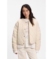 boss para mujer 50553785 chaqueta repelente al agua con guateado romboidal 36 beige casual poliester