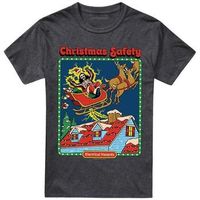 steven rhodes camiseta christmas safety para mujer
