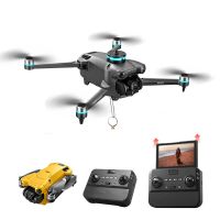 pjc d20 wifi fpv con pantalla telescopica de 43 pulgadas controlador camara dual hd gimbal servo 360 evitacion de
