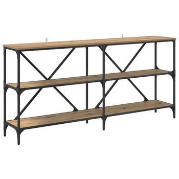 Mesa Consola Roble Artisan 160 X 30 X 75 Cm Vidaxl