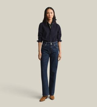 Gant para mujer. 4100323 Jeans Relaxed Double marino (29), Azul, Casual, Denim